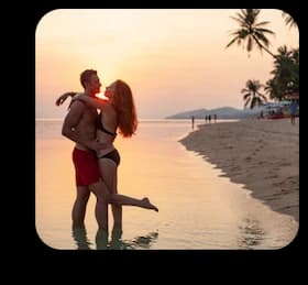 People in the beach
